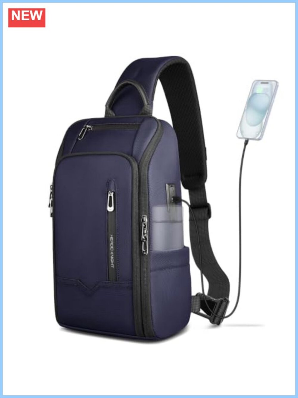 Waterproof Nylon Crossbody Sling Bag for Men Women Travel
